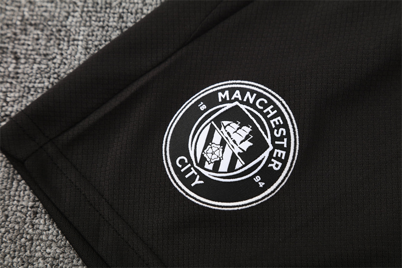25/26 Manchester City Black with XS Short Sleeve+Soccer Shorts