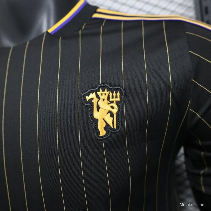 Player Version 25/26 Manchester United Black Casual Jersey