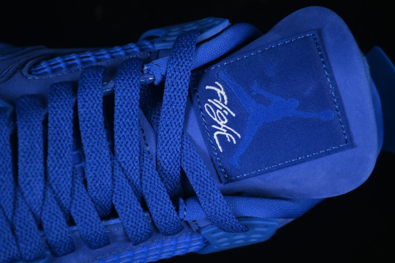 Nike Nigel Sylvester x Air Jordan 4 Retro Blue Collaboration Basketball Shoes - HF4340-400