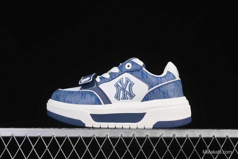 New York Yankees Chunky Liner Pocket Monogram Height-Increasing Thick Sole Casual Running Shoes - 3ASXP025N50NYS