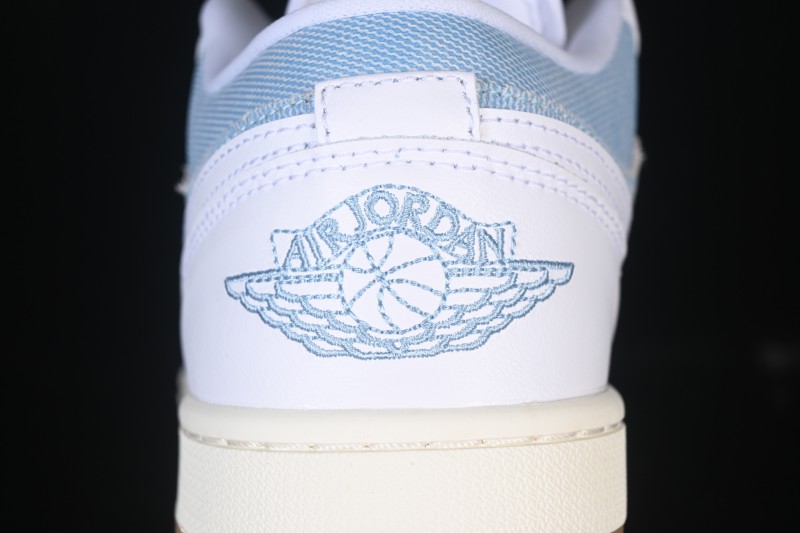 Nike Air Jordan 1 Low Denim Worn Blue Retro Basketball Shoes - HQ2004-400