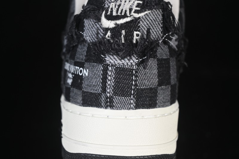 Nike Air Force 1 '07 Low LV Collaboration White Black Casual Sneakers - YF9511-817