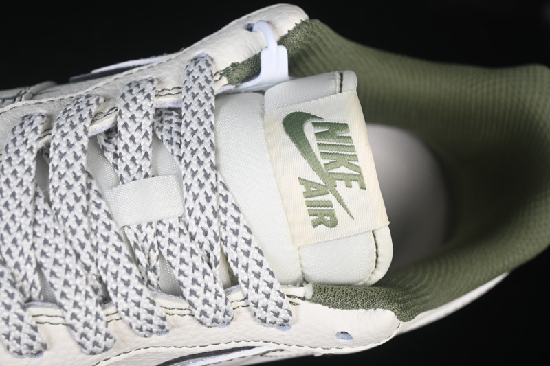 Nike Air Force 1 '07 Low Burberry Collaboration Military Green Embroidery Casual Sneakers - JP8028-003