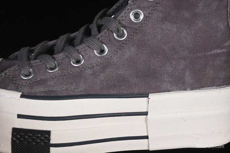 Rick Owens Drkshdw Converse Chuck 70 High Top Platform Canvas Sneakers - A06755C