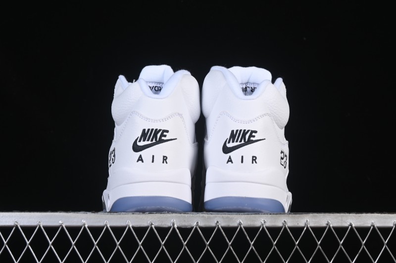 Nike Air Jordan 5 Retro White Metallic Basketball Shoes - HQ7978-103