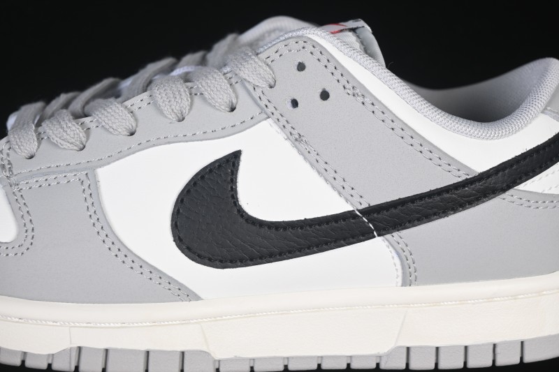 Nike SB Dunk Low White Black Grey Low-Top Casual Skate Shoes - IB3079-101