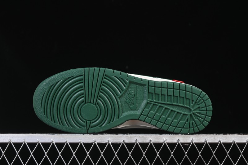 Nike SB Dunk Low BAPE Collaboration White Army Green Anniversary High-End Custom Low-Top Casual Skate Shoes - SC0601-465