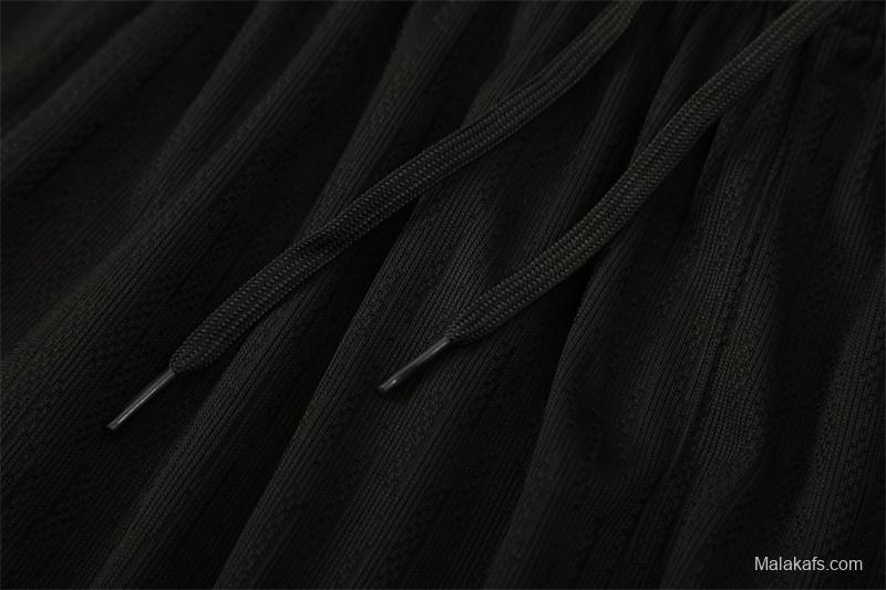 Player Version 25/26 France Black Half Zipper Jacket+Long Pants
