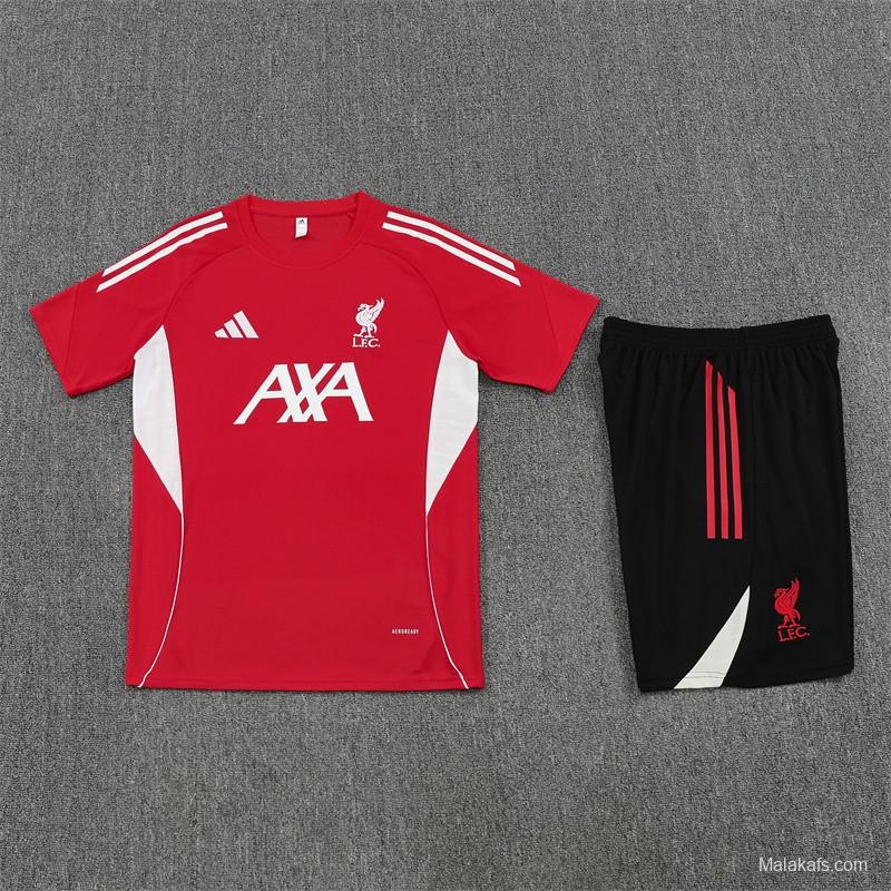 25/26 Liverpool Red  Short Sleeve Jersey+Shorts