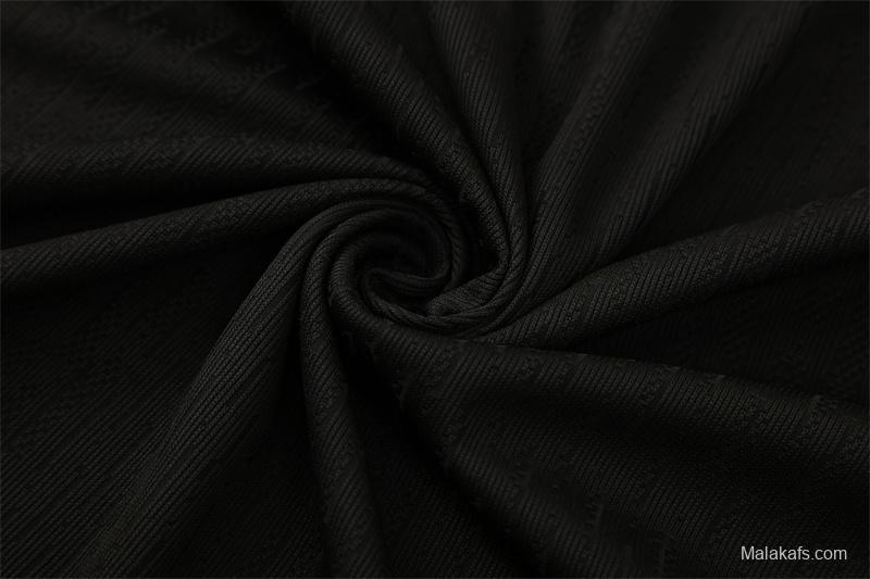 Player Version 25/26 France Black Half Zipper Jacket+Long Pants