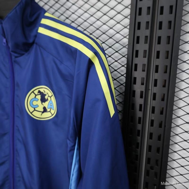 25/26 Club America Blue Windbreaker (with Inner Lining)