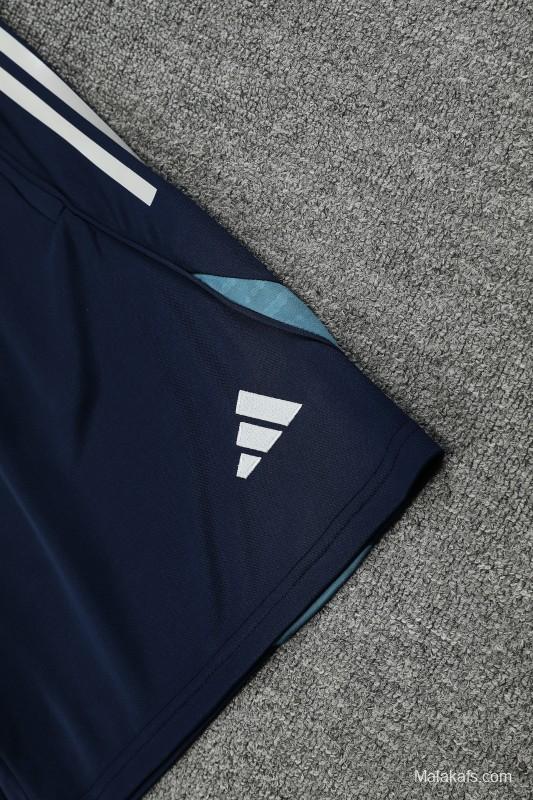 25/26 Real Madrid Navy Short Sleeve Jersey+Shorts