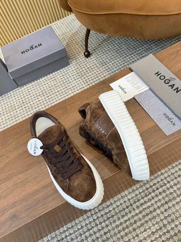 Hogan H-STRIPES Series Couple Thick Sole Biscuit Shoes Airship Shoes Casual Sneakers - AS00310