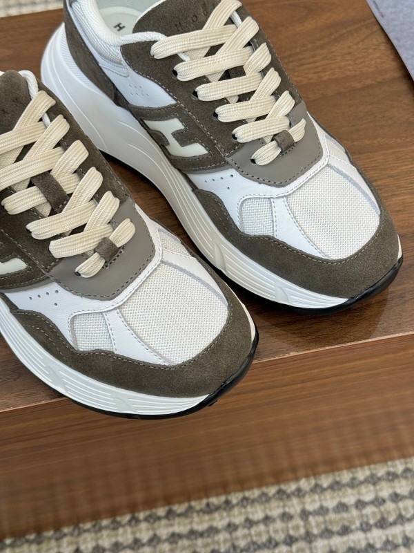 Hogan H-STRIPES Series Couple Thick Sole Dad Shoes Leisure Sneakers - LY00370/LY00380
