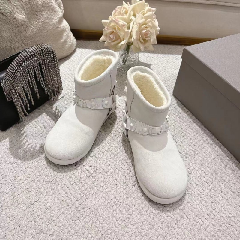 Balenciaga F022 Winter Wool Ankle Boots Snow Boots - F022