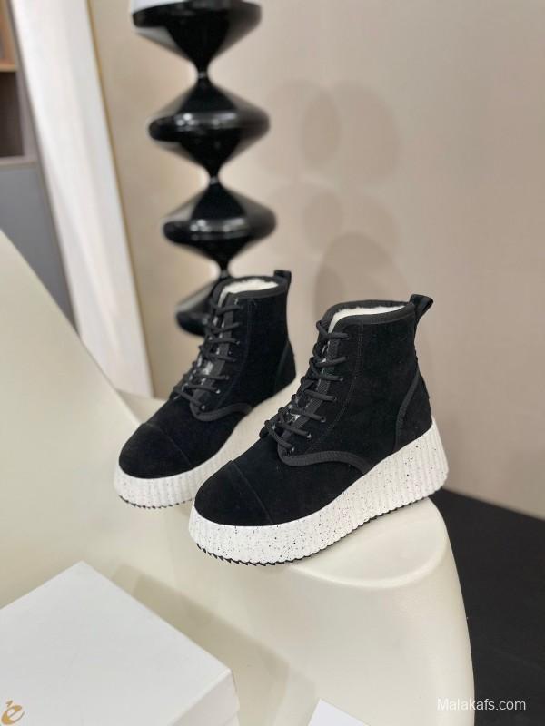 Chloe 2025 SS New Snow Boots with Imported Suede and Genuine Wool - LY00350