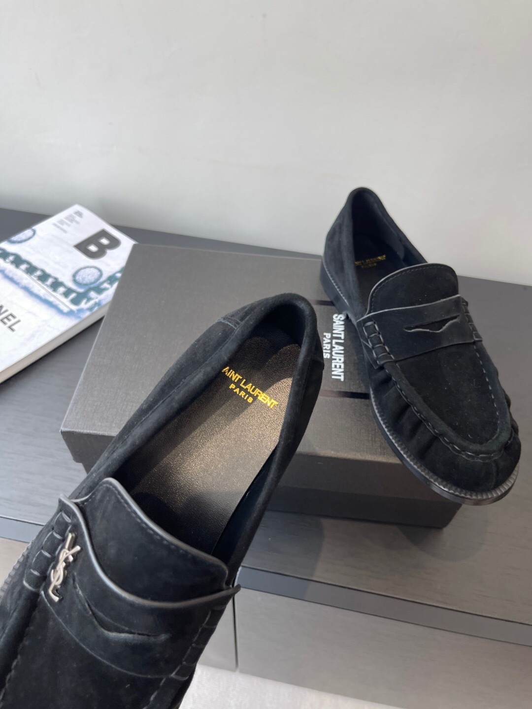Saint Laurent Classic Loafer Mule Flats - KFY00350