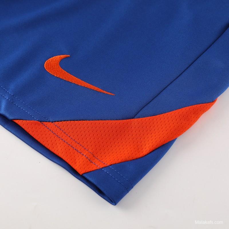 2025 Netherlands Blue Short Sleeve+Soccer Shorts