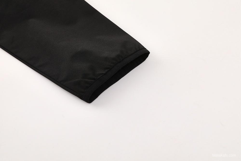 25/26 Liverpool Black S-2XL Half Zipper Jacket+Long Pants