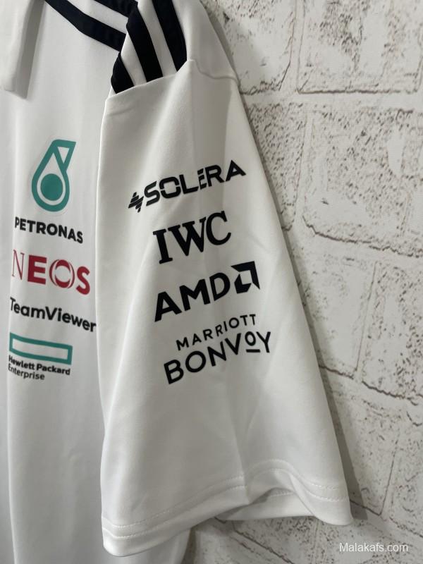 2026 F1 Mercedes-AMG Petronas F1 Team White Polo Shirt