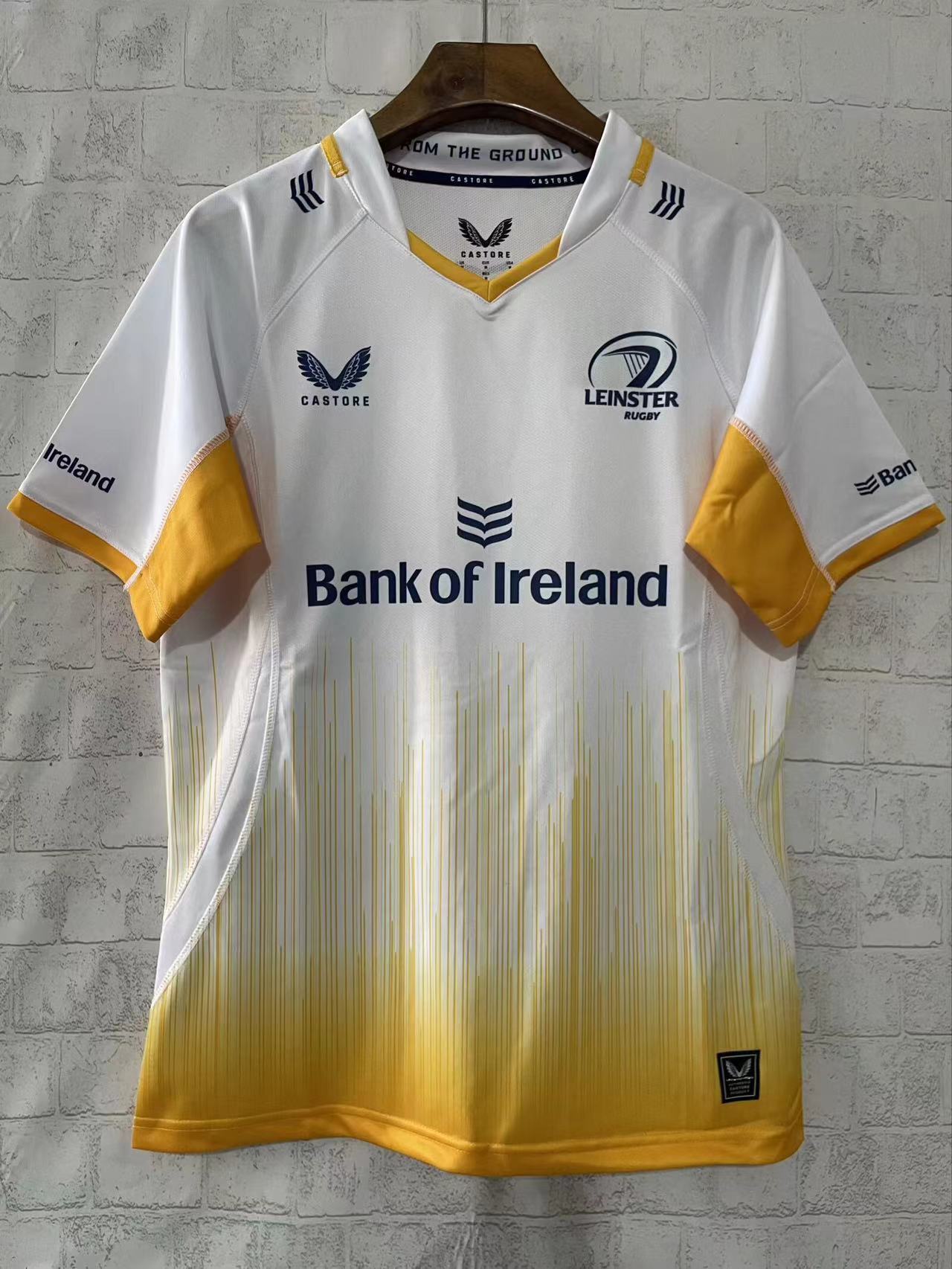 25/26 Leinster Rugby White with Yellow Gradient Jersey