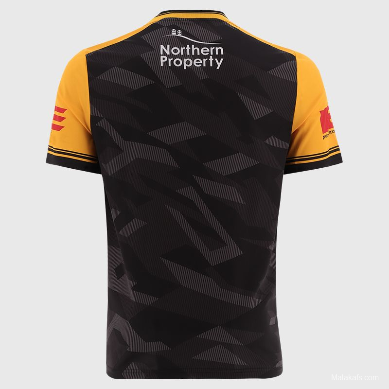 25/26 Antrim GAA Black with Amber and Red Sleeves Jersey