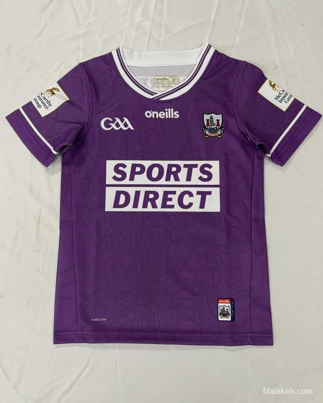 25/26 Kids Kilmacud Crokes Purple with White Trim Home Jersey
