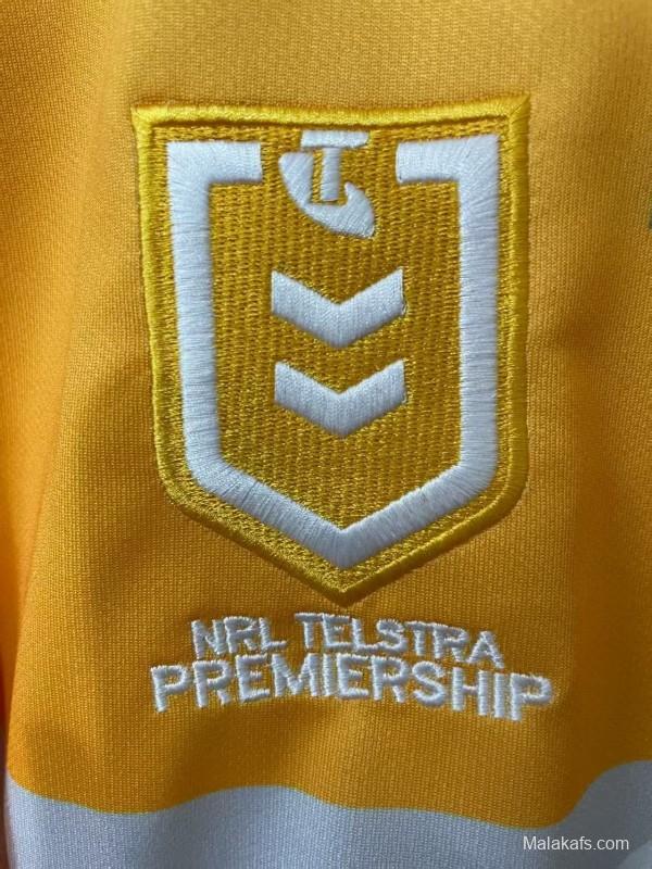 25/26 Newcastle Knights Gold with Navy Stripe Jersey