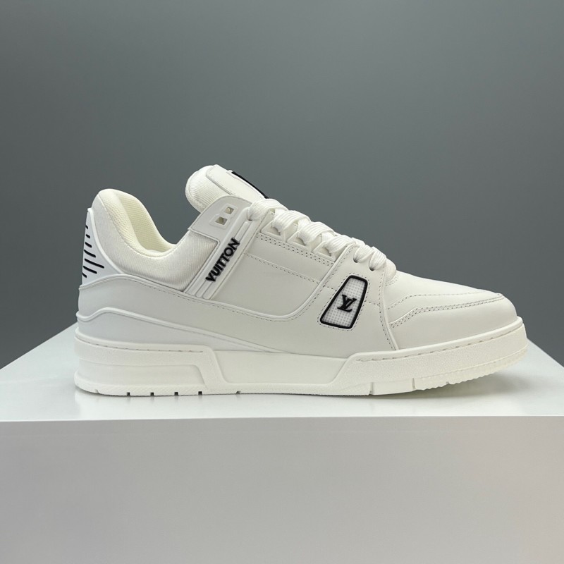 Louis Vuitton Trainer Retro Basketball-Inspired Sneakers with Mixed Materials - LY00430