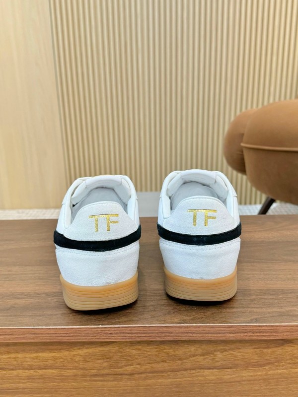 Tom Ford 2025 SS Casual Shoes with Classic Color Blocking and Imported Leather Insole - AS00350