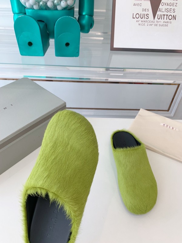 Marni 2025/SS Mule Shoes with Pony Hair - LY00
