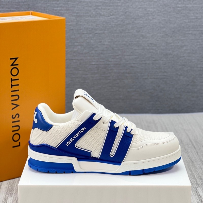 Louis Vuitton Trainer Sneaker Low 2025 SS New Colorway Unisex Casual Sports Basketball Shoes - LY00400
