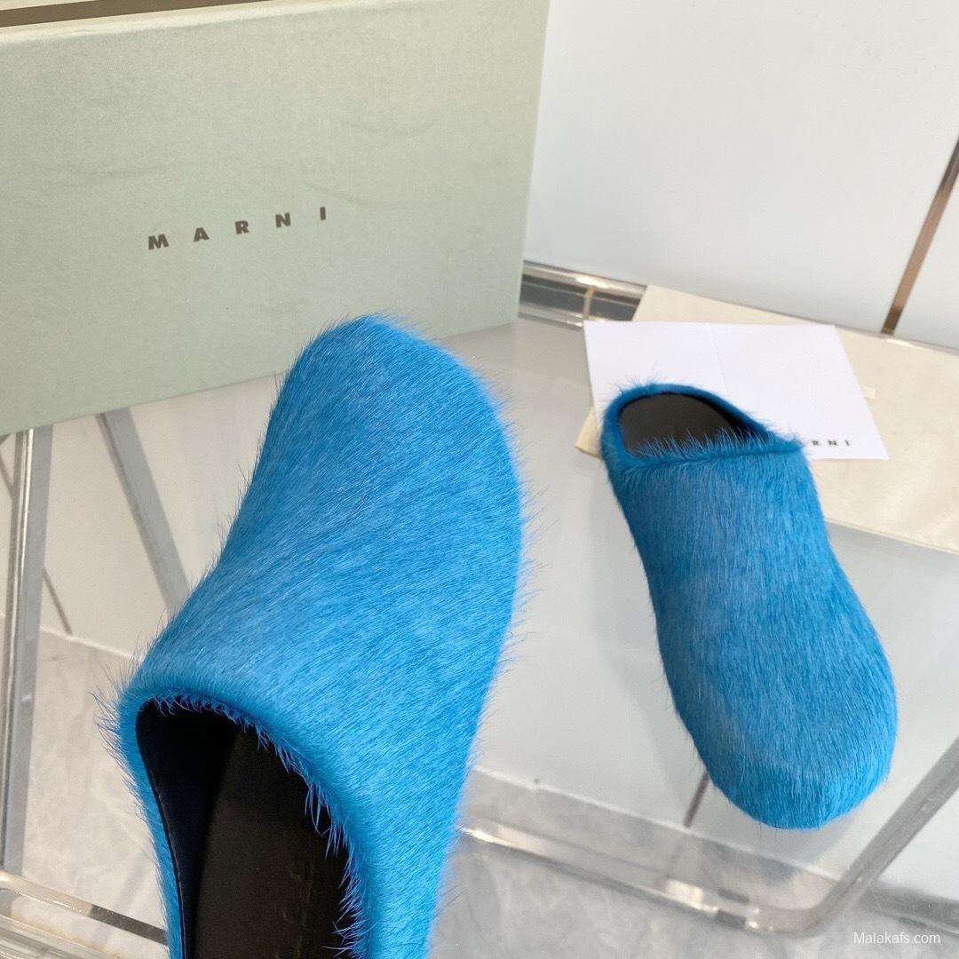 Marni 2025/SS Pony Hair Loafer Shoes - LY00