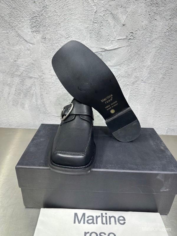 Adidas 2025 SS Square Toe Derby Shoes with Chain Buckle - KFY00420