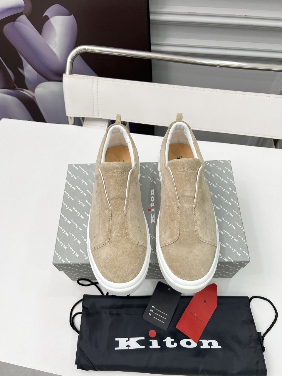 Kiton 2025/SS Slip-On Casual Men's Shoes - KFY00320