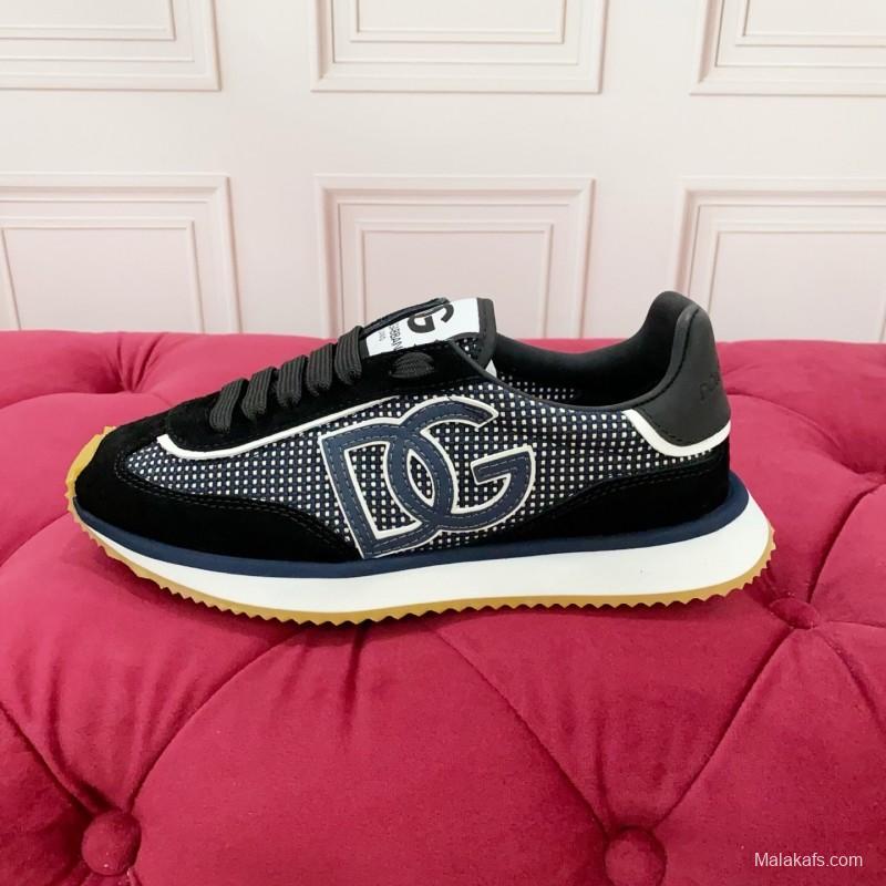 Dolce & Gabbana 2025 Spring Summer Collection Luxury Embroidered Logo Sneakers - AS00300