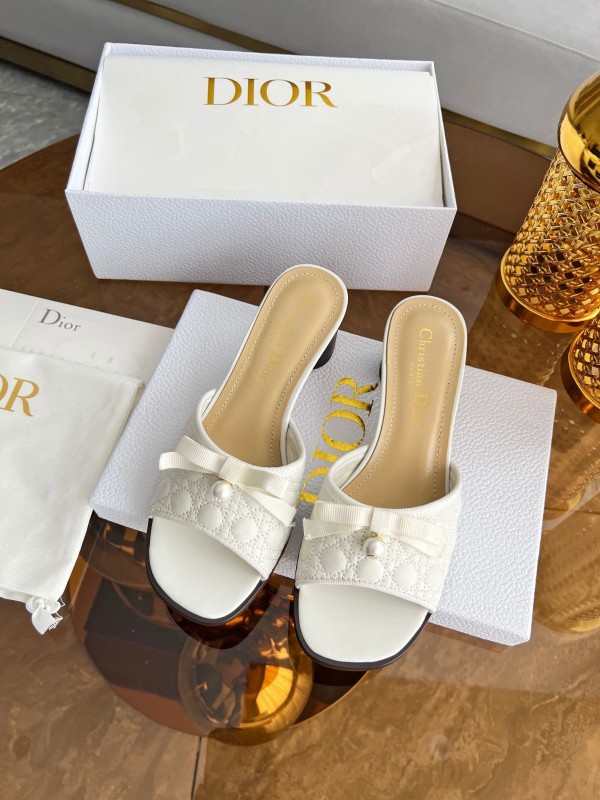 Dior Dway High Heel Sandals with Embroidered Logo - LY00270