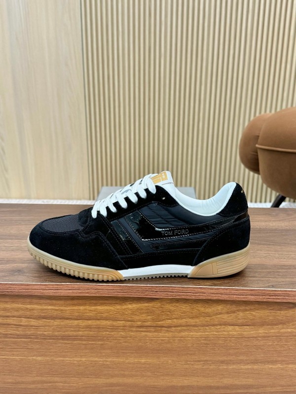 TOM FORD 2025 SS Casual Shoes with Classic Color Blocking and Imported Leather Insole - AS00350