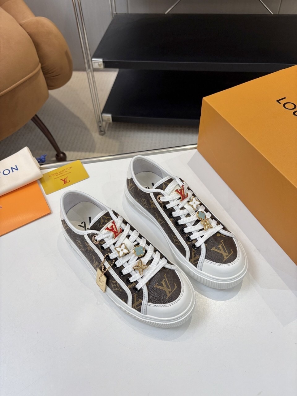 Louis Vuitton Lagoon Series Denim Sneakers with Buckle - AS00300