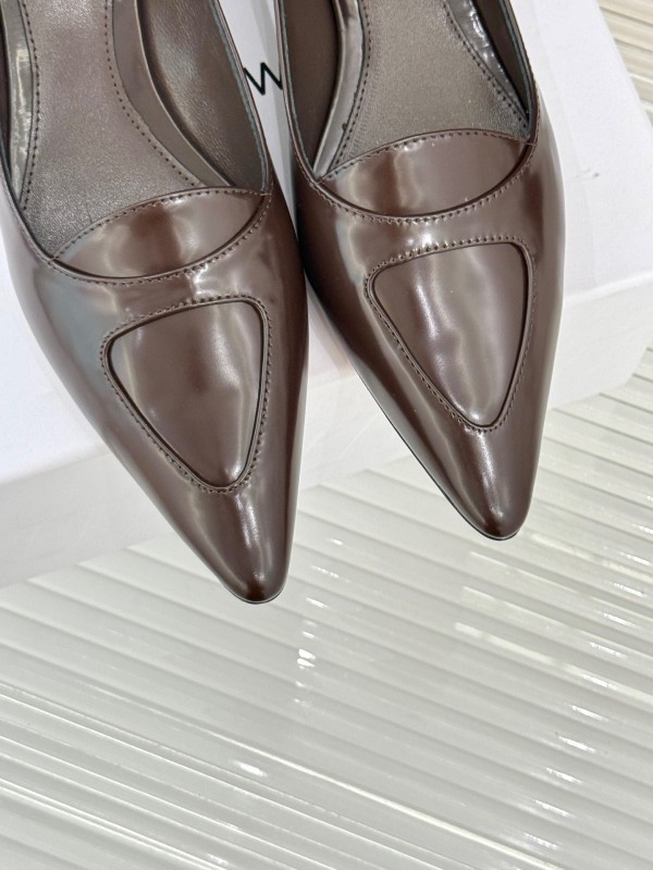 The Row 2025 SS Kitten Heel Pointed Toe High Heels - KFY00320