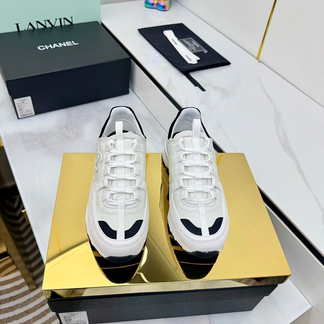 Chanel 2025 SS Thick Sole Casual Sneakers - LY00310