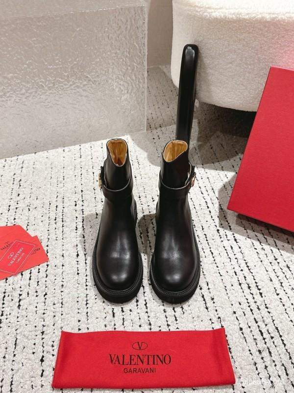 Valentino 2025 SS Collection Metal Element Short Boots - LY00330