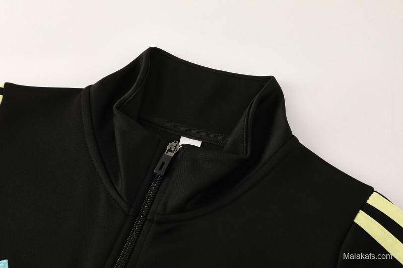 25/26  Juventus Black  Full zipper Jacket Tracksuit+ long pants