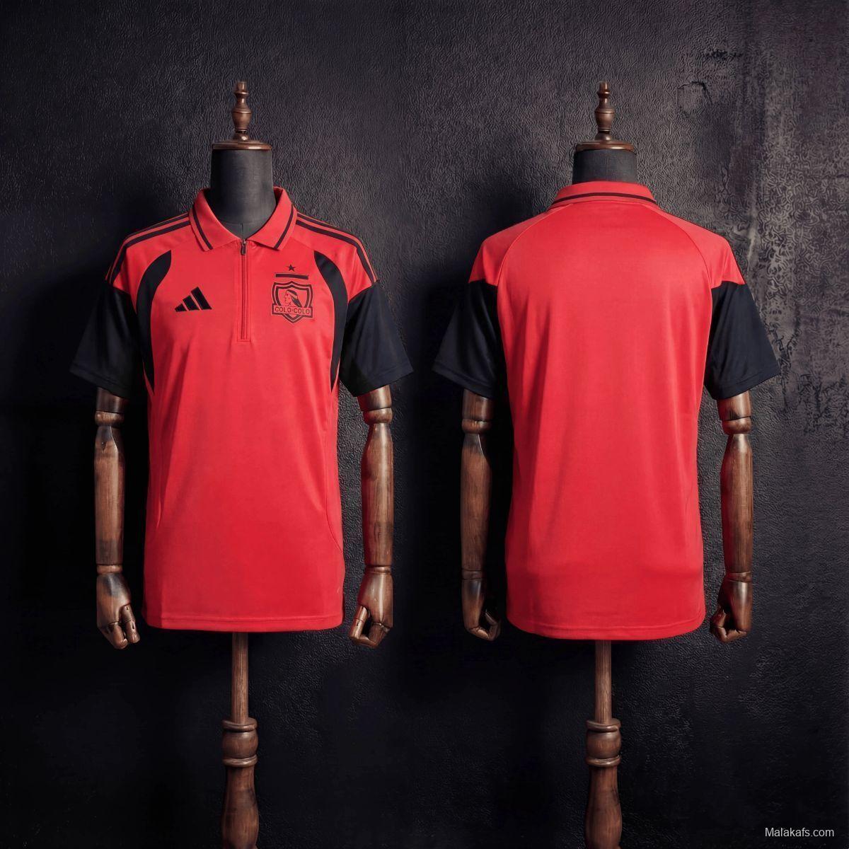 2026 Colo Colo Training Jersey Red Jersey