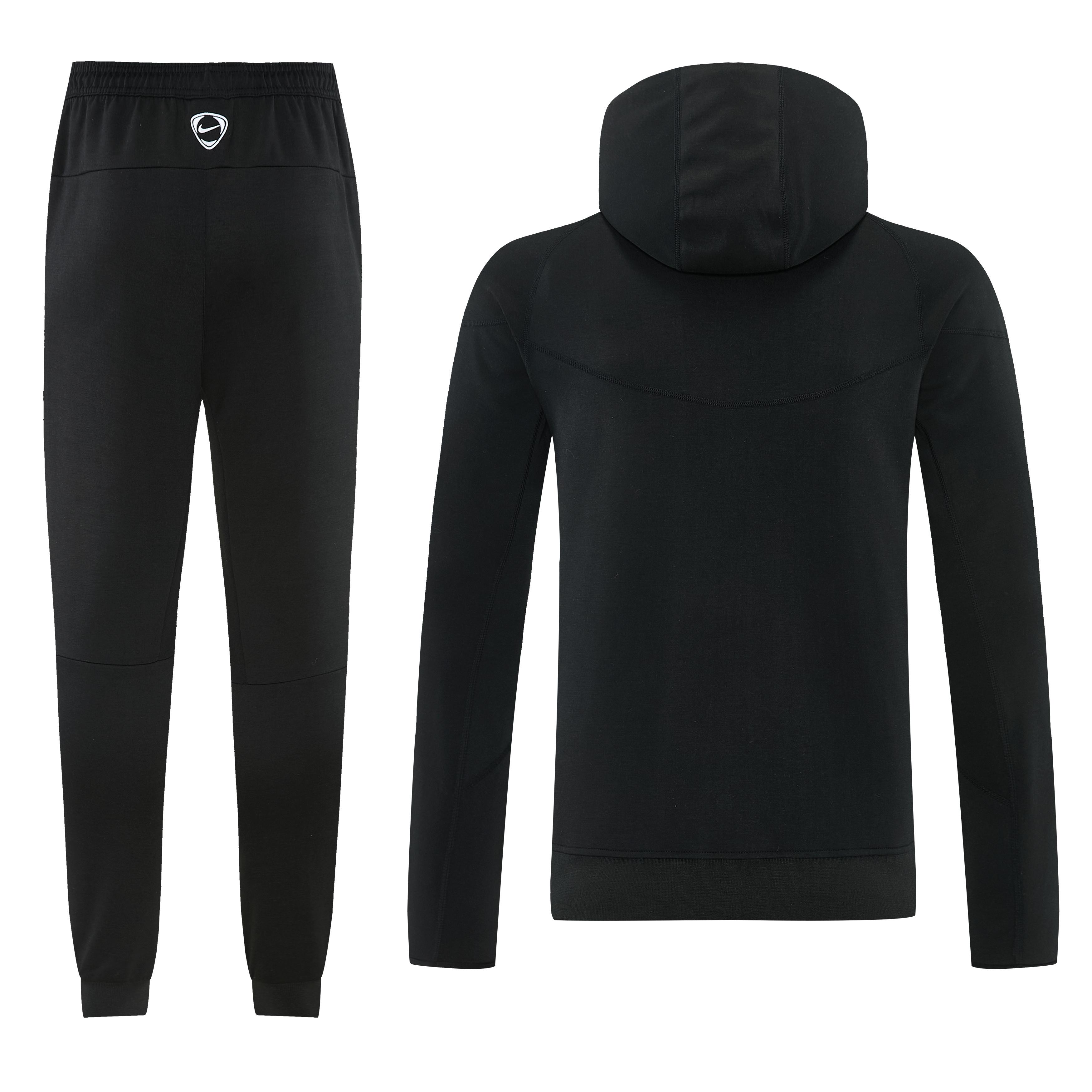 25/26 Chelsea Black Full Zipper Hoodie Windbreaker + Long Pants