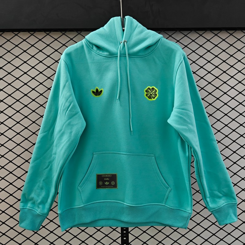 25/26 Celtic Embroidered Logo Hoodie 9 Colors