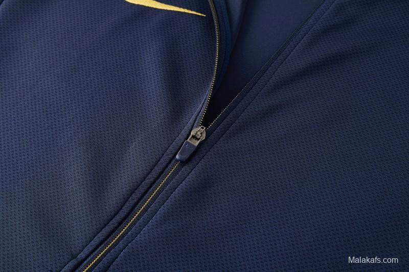 2026 NIKE Navy Full Zipper Jacket + Long Pants