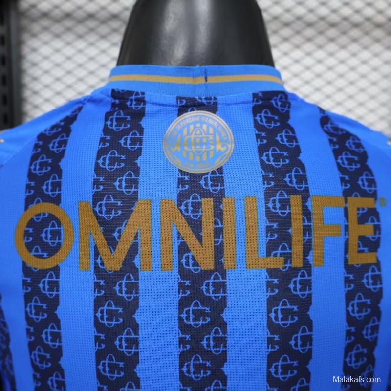 Player Version 26/27 Chivas Guadalajara Away Blue with Dark Stripe Pattern Jersey