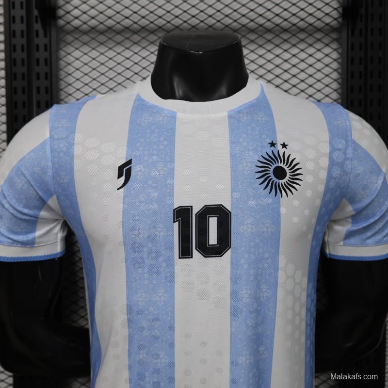 Player Version 2026 Argentina Home Light Blue & White Vertical Stripe Special Edition Jersey