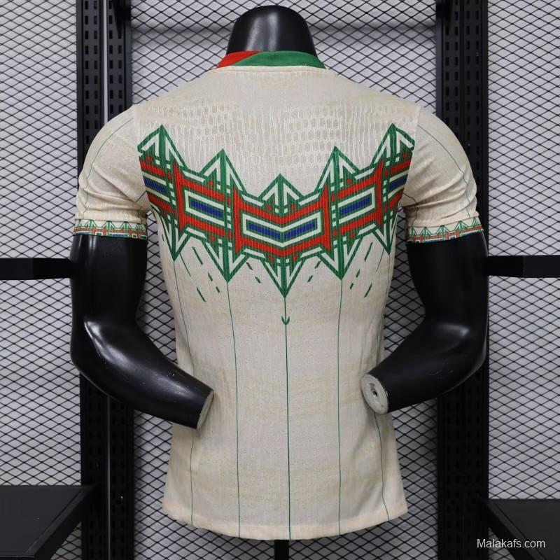 Player Version 2026 Portugal Cream with Geometric Tribal Pattern Special Edition  Jersey